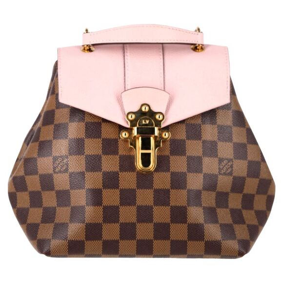 Louis Vuitton Magnolia Damier Ebene Clapton Backpack in Brown Coated Canvas - Picture 1 of 9